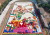 Neemuch’s Grand 84,000 Sq. Ft. Rangoli Achieves Asia World Record Recognition