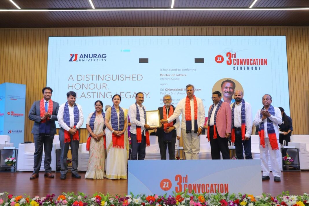Anurag University Confers Degrees on 2,789 Graduates at Annual Convocation